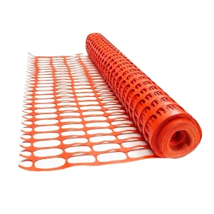 Malla Plástica Naranja para Obra