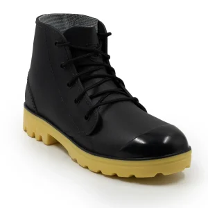 Botín CONSTRUCTOR DE PVC Negro/Amarillo