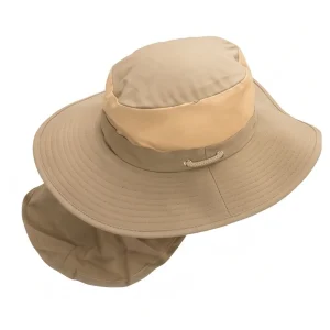 Sombrero Safari con Protector de Nuca Beige
