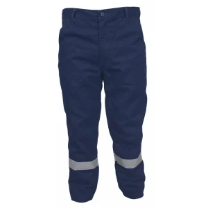 Pantalón Drill de Trabajo con Cinta Reflectiva (Azul Marino)
